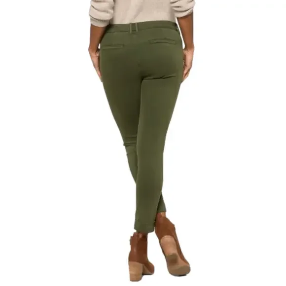 STUDIO BLUE Women's size 29 Military Olive mid-rise skinny pants NWT